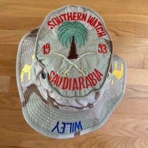Military Boonie Camo Hat Operation Southern Watch Saudi Arabia 1993